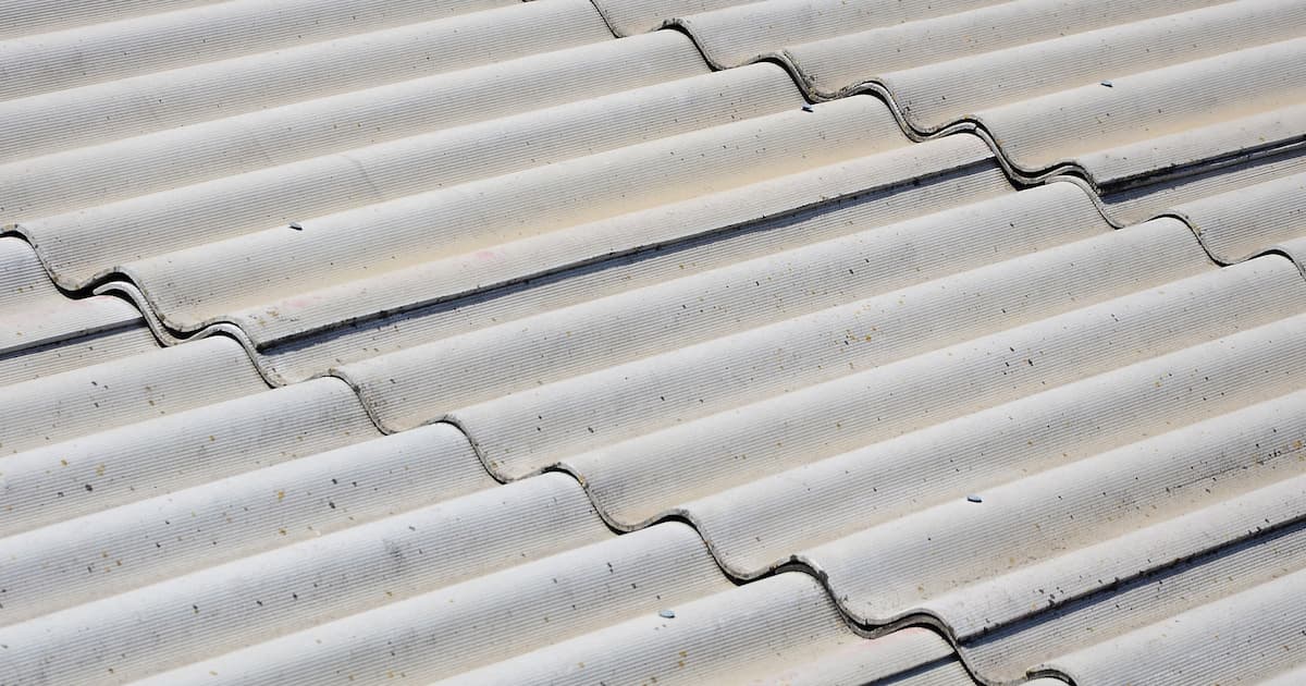 Ardoises de toiture en amiante