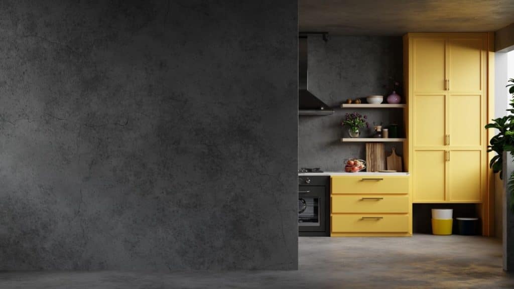 Sol de cuisine en beton ciré
