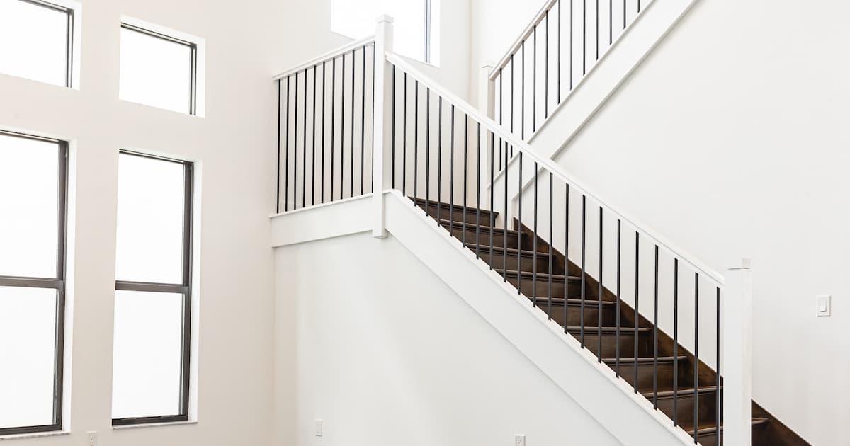 Escalier quart tournant en bois