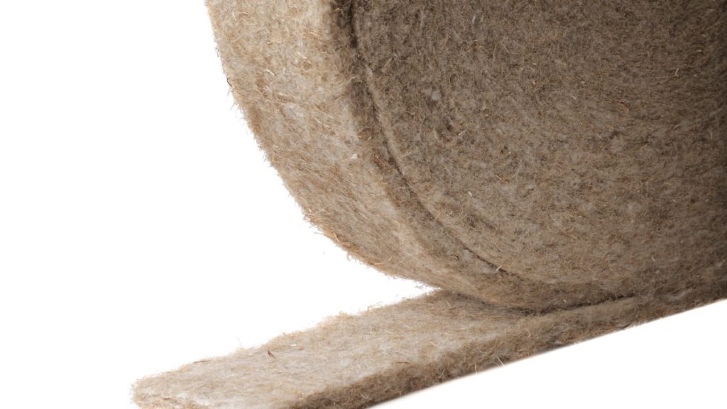 fibre de lin en rouleau pour isolation mur 