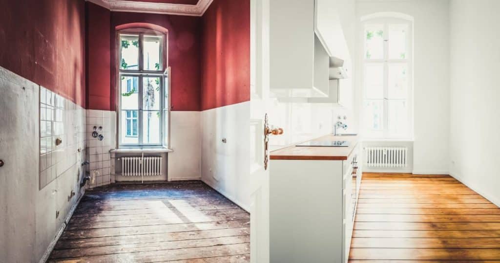 rénovation de cuisine avant-après