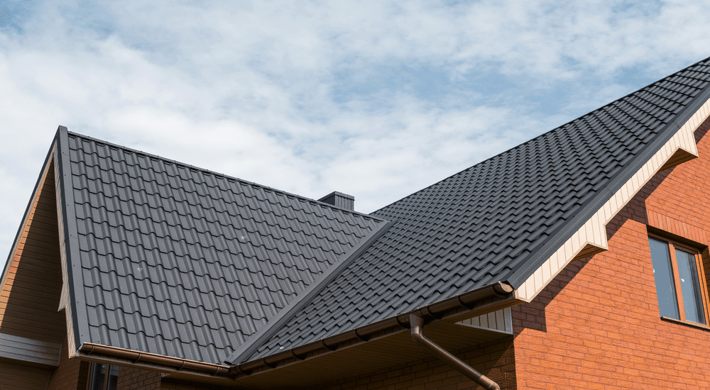 Keketa Lot de 12 panneaux de toiture en tôle d'acier pour toit