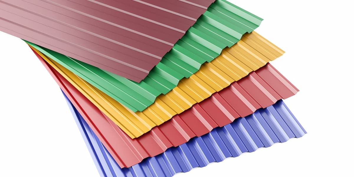 Des tôles de zinc pigmentées