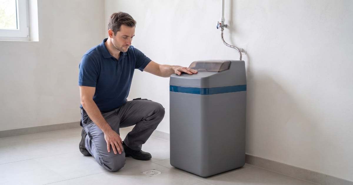 Installation d'un adoucisseur d'eau Hydro@Home.