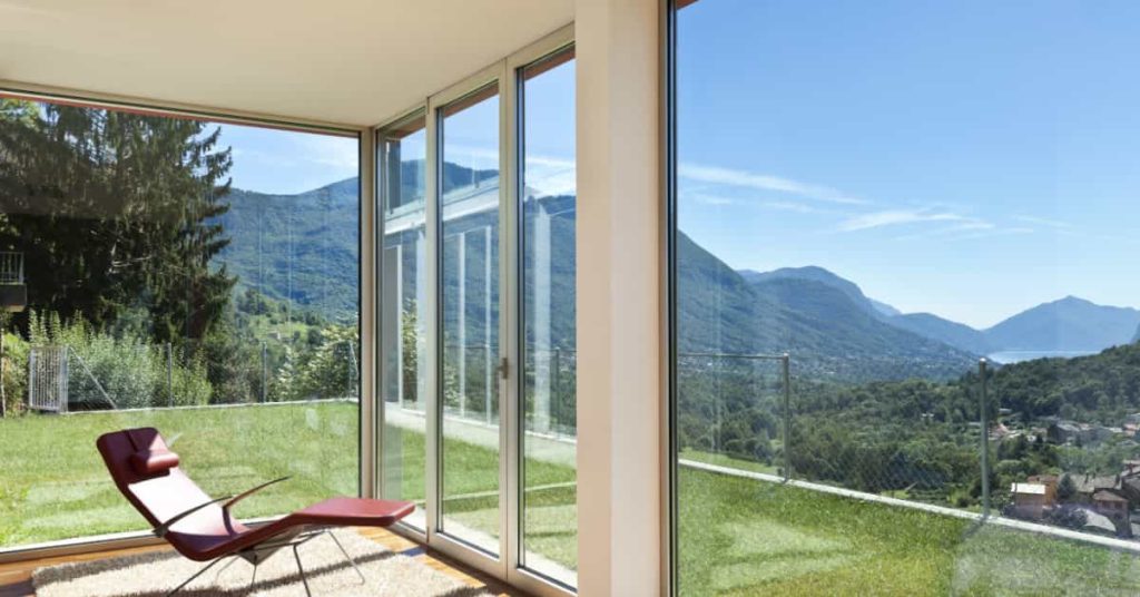 Vue depuis une chambre véranda 