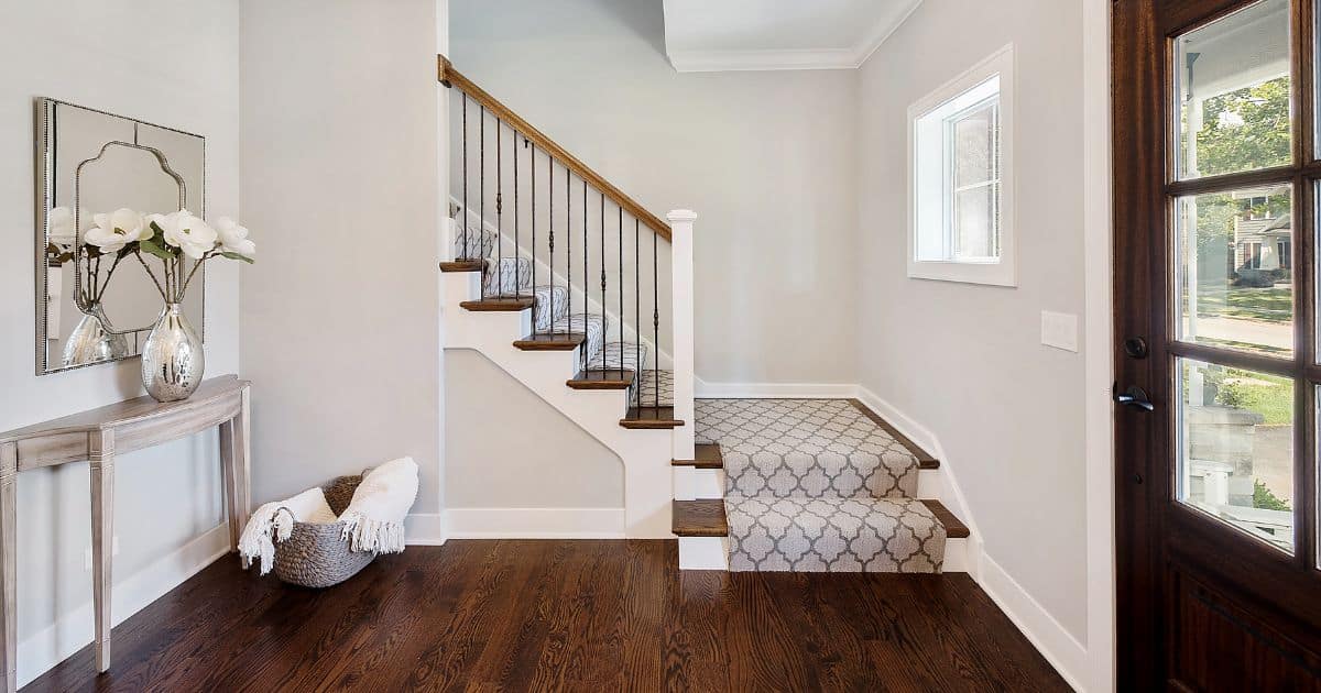 Escalier avec palier quart-tournant