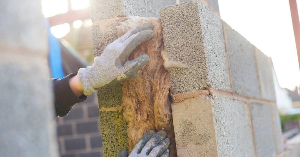 Isolation d'un mur creux avec laine de bois