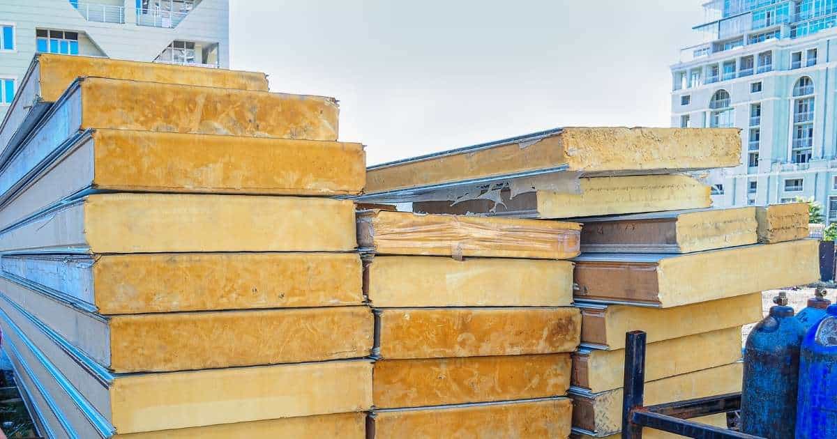 Panneau polyuréthane en tas