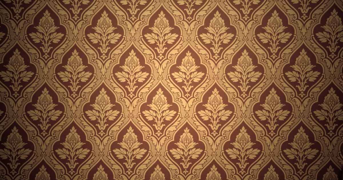 Papier peint rétro aux tons marron