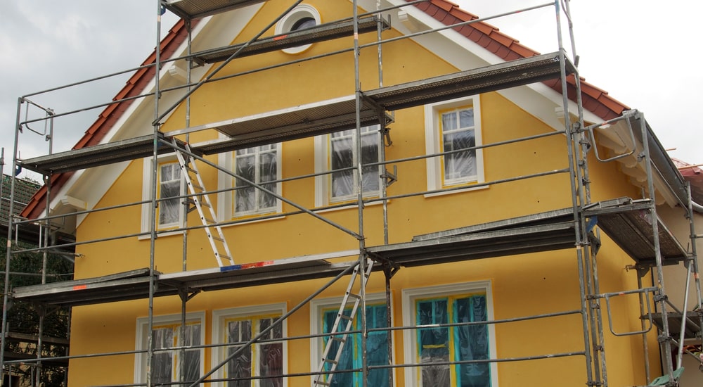 rénovation façade : crépi