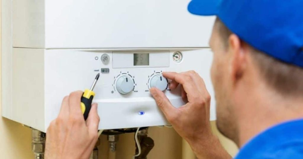 Aardgasketel instellen