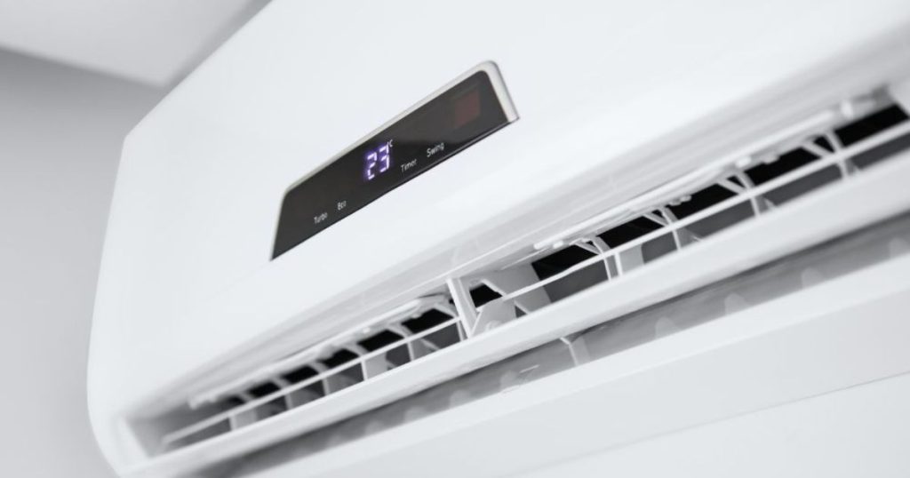 Een airco op 23 graden