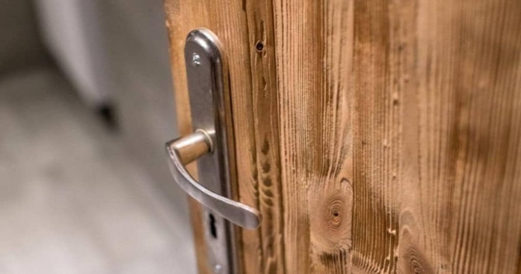Massief houten deur