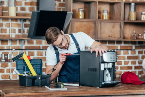 Onderhoud professioneel koffietoestel kantoor