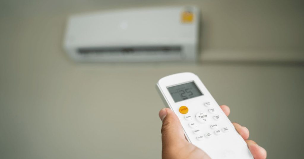 kamer verwarmen op 25 graden met een airco