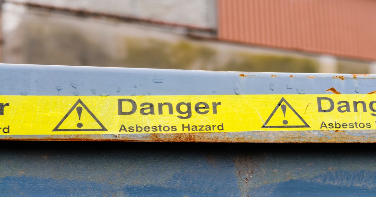 asbest verboden door gevaar