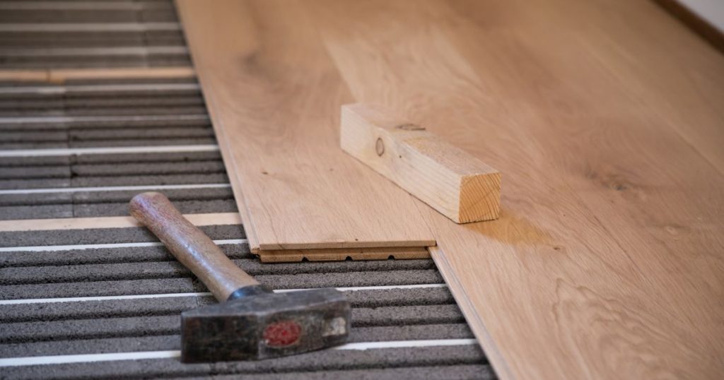 Eiken lamelparket met vloerverwarming