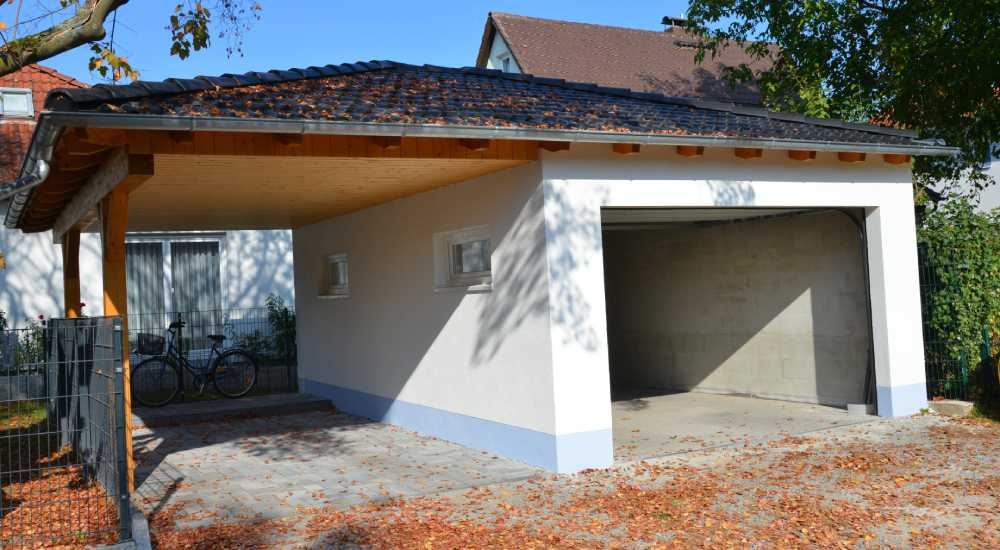 garages bestaan ook in combinatie met carport