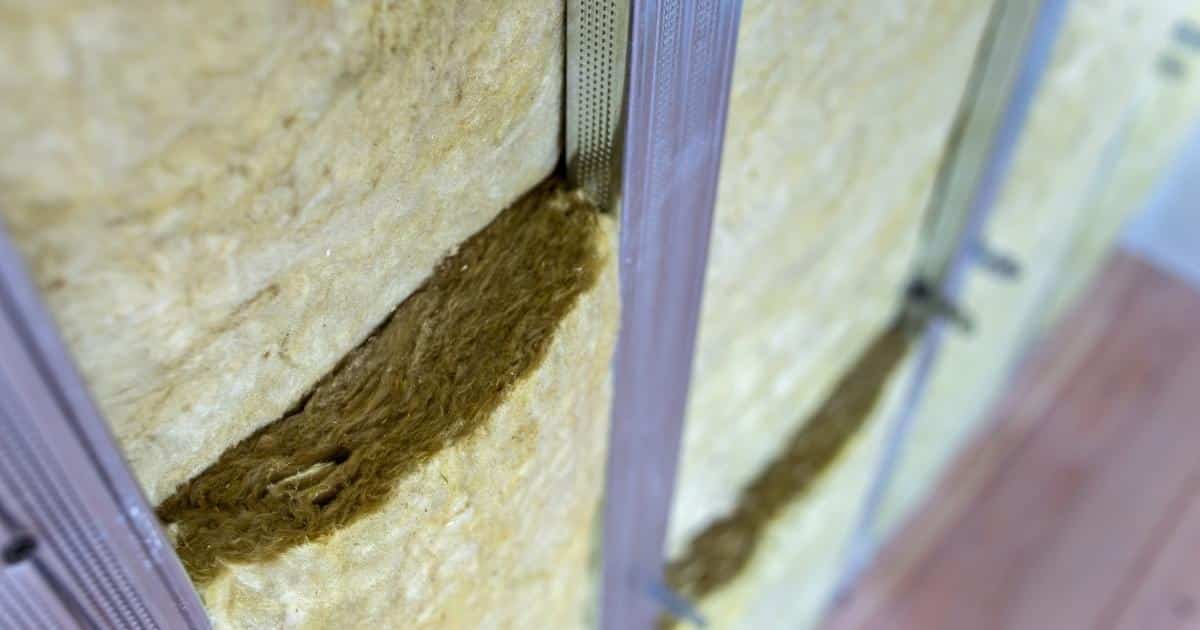 Hennep isolatieplaten in een metalen raamwerk.
