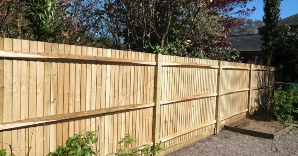 Houten tuinafsluiting