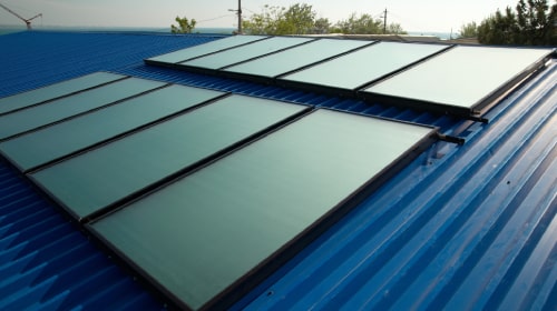 vlakke plaat zonnecollector