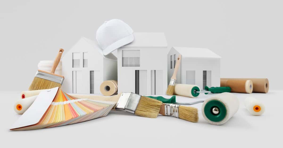 Alle soorten verfborstels en verfrollen: van het schilderen van de gevel en deuren tot de ramen. Bovendien heb je keuze uit een brede waaier van kleuren.